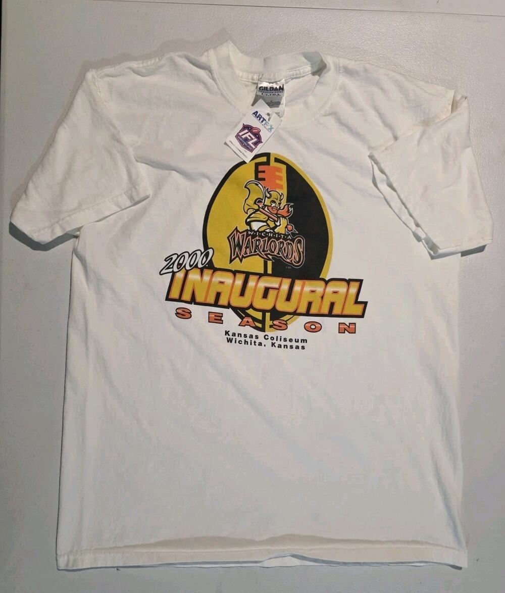 VTG 2000 Wichita Warlords Inaugural Season IFL Football T Shirt Large NWT